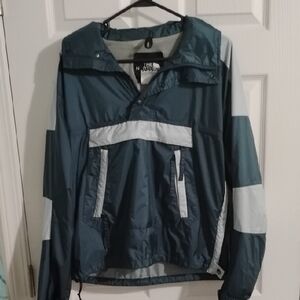 The North Face Men's Blue and Gray Jacket Vintage From The 90's Pre-owned